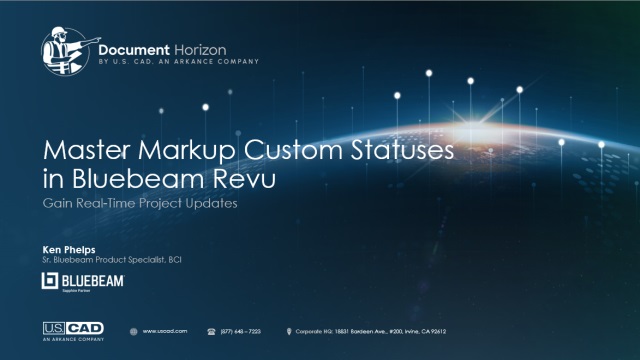Bluebeam Revu Markup Custom Statuses webinar